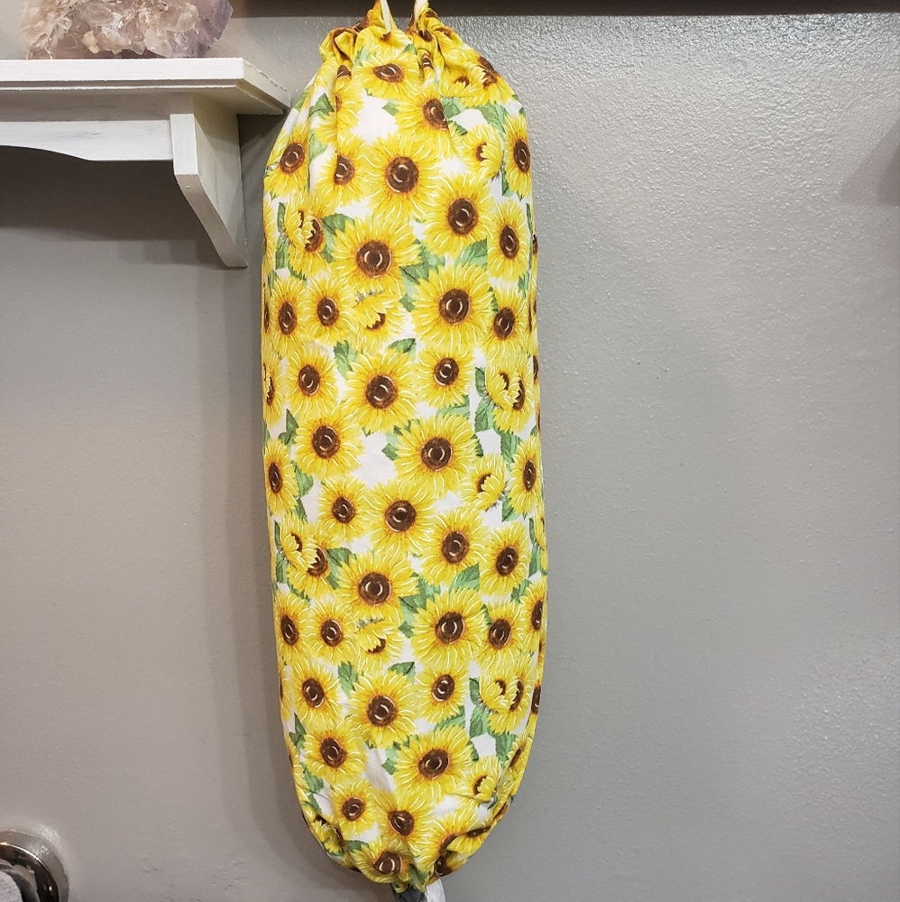 Sunflower 🌻 Recycle Bag Holder Dispenser 💛